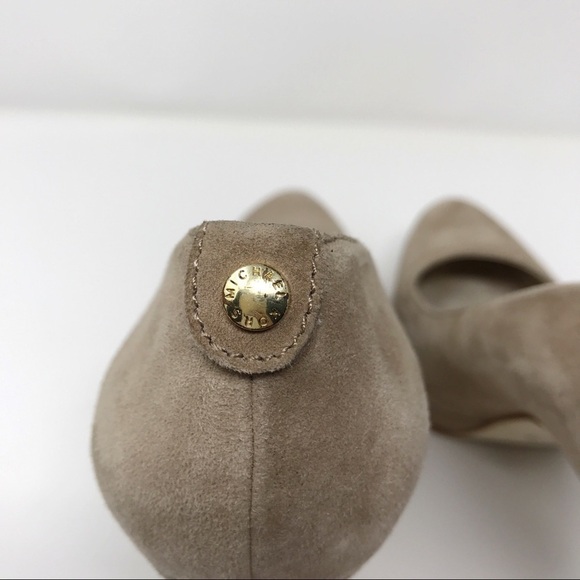 Michael Kors York Suede Beige Platform Pumps 9.5 - Picture 6 of 8